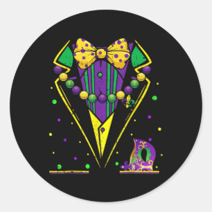 Chaleco de traje de etiqueta de Mardi Gras Fiesta