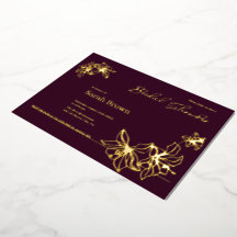 Chalecos invitación a Relieve metalizado oro