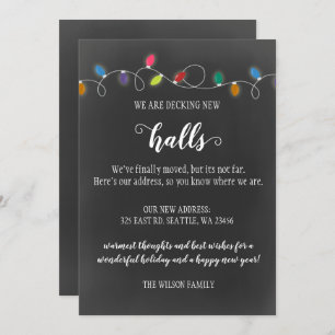 Chalk Decking The New Halls Moving Invitación