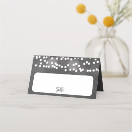Chalk Luces colgantes Bodas Tarjetas de plaza