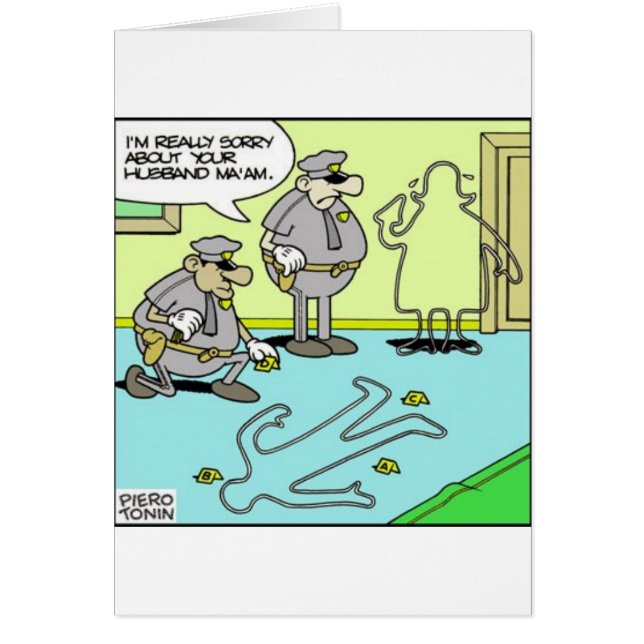 Chalk Outline Funny Police Gifts & Collectibles (Frente)