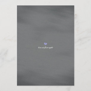 Chalkboard Art Style Purple Baby Invitación