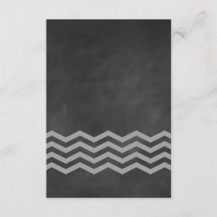 Chalkboard Chevron RSVP