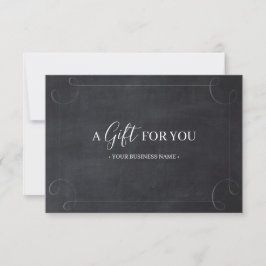 Chalkboard Frame Personalizado Certificado de rega