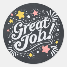 Chalkboard Grandes Pegatinas de empleo con estrell