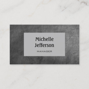 Chalkboard Gray Pattern - Tarjeta de presentación