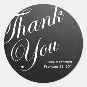 Chalkboard Inspired Gracias Pegatina