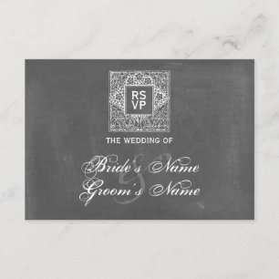 Chalkboard Inspired Wedding RSVP