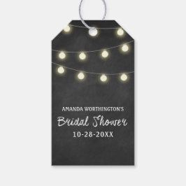 Chalkboard + Luces Bridal Shower Favft Etiquetas d
