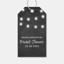 Chalkboard + Luces Bridal Shower Favft Etiquetas d
