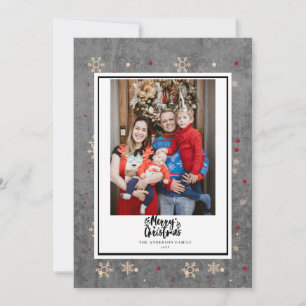 Chalkboard Marco botánico Feliz Navidad