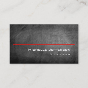 Chalkboard Pattern Gray Red Stripe - Tarjeta de pr
