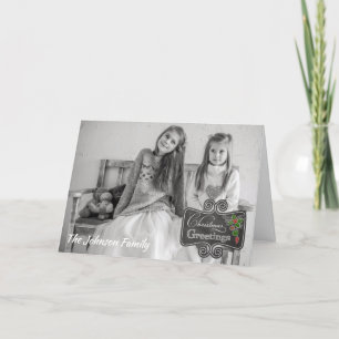 Chalkboard - personalizado de saludos de Navidad f