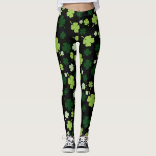 Chalkboard Shamrock St. Patrick's Day Leggings