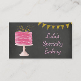 Chalkboard Tarjeta de presentación de panadería co