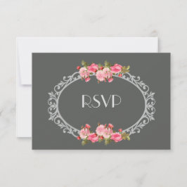 Chalkboard y Rosas Wedding RSVP