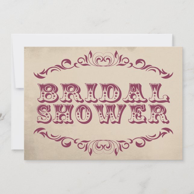 Chamán nupcial de la invitación el | de la ducha (Anverso)