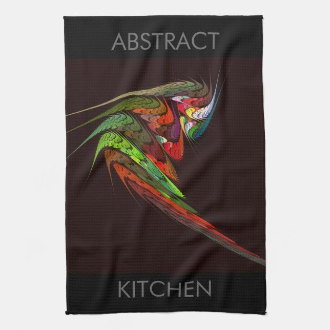 Chameleon Abstract Art Kitchen Toalla (Vertical)