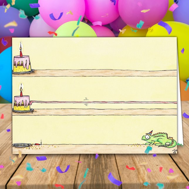 CHAMELEON BIRTHDAY tarjeta de saludo de Nicole Jan (Subido por el creador)