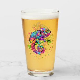 Chameleon Paint Stains Watercolor Style