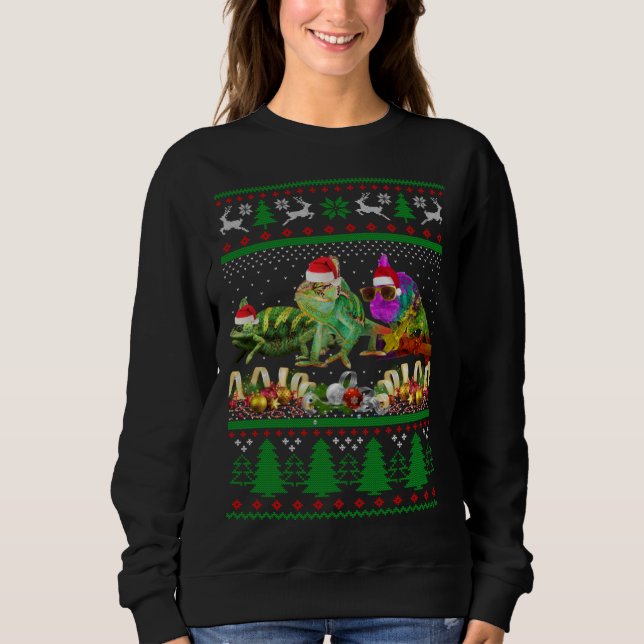 Chameleon Ugly Christmas Sweater (Anverso)