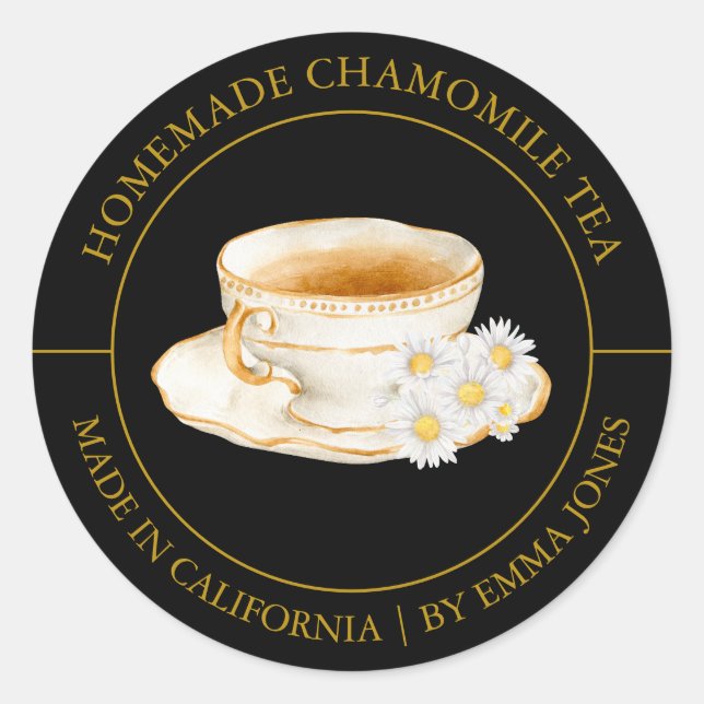 Chamomile Tea Etiqueta moderna (Anverso)