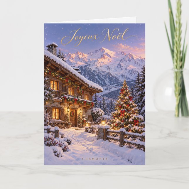 Chamonix Mont Blanc Feliz Navidad (Anverso)