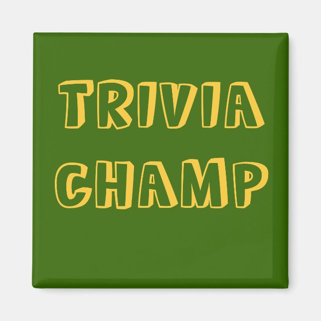 CHAMP TRIVIA - imán (Frente)