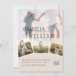 Champagne Besado FOTO Anuncio de Fecha QRcode Siti