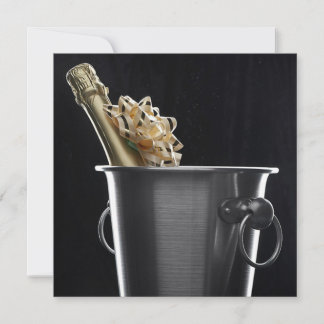 Champagne con invitación de Bow