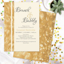 Champán burbujas Brunch Bubbly Invitación