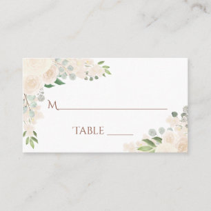 Champán Peach Floral Elegante Tarjeta de Escort de