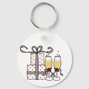 Champán y llavero de los regalos