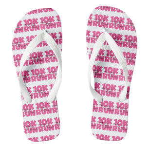 Chanclas 10.000 carreras de deportes rosados