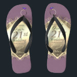 Chanclas 21° Aniversario del Boda de Brass & Iolite<br><div class="desc">Diseñé estas copas para ella,  dedicadas a su 21er aniversario de boda con un guiño a los tradicionales regalos de piedra y bronce de olita para marcar su hito en este encantador y original diseño.</div>