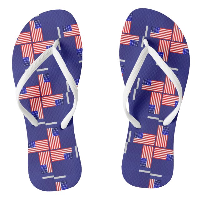 Chanclas 4.º flip flops de estampado FLAG (Plantilla)