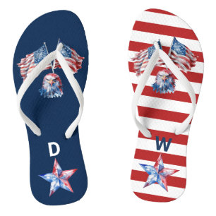 Chanclas 4 de julio Águila Monograma