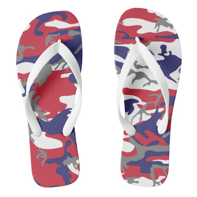 Chanclas 4th of July, Independence day, Camouflage Gray (Plantilla)
