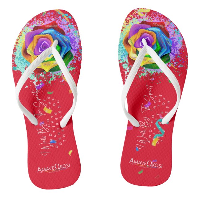 Chanclas 7 Espíritus de Dios: Flip Flops (Plantilla)