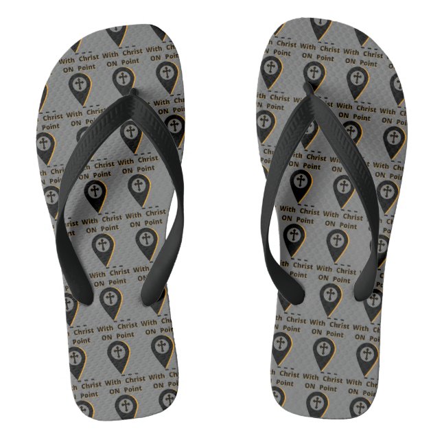 Chanclas A Punto Con Cristo El Gris Bíblico Unisex De Todo  (Plantilla)