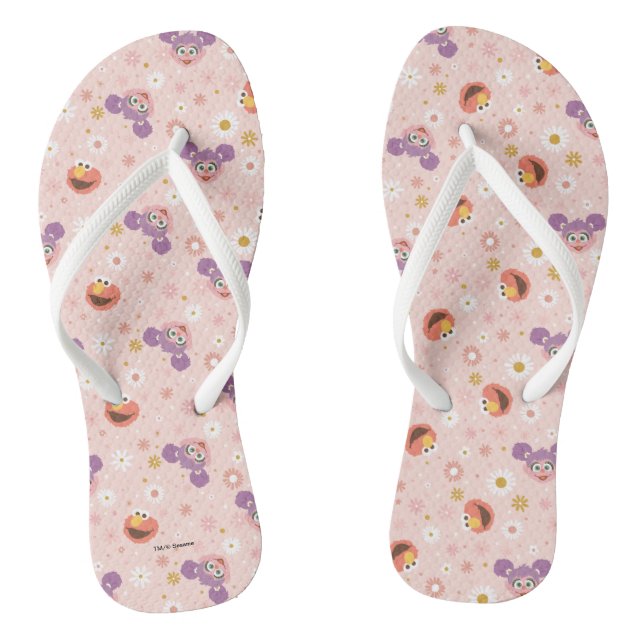 Chanclas Abby Cadabby y Elmo | Patrón Bosque (Plantilla)