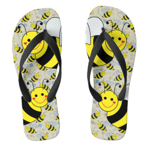 Chanclas Abeja de burbujas con patrón