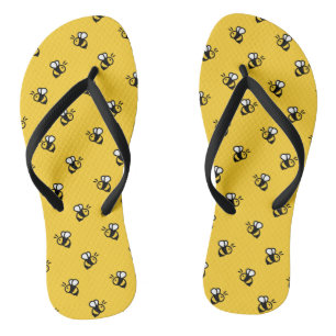 Chanclas Abejas cortas Flip Flops amarillos