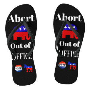 Chanclas Abortar GOP fuera de la oficina Voltear las bucles