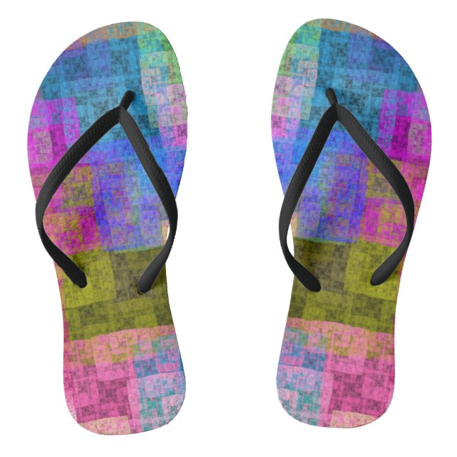 Chanclas Abstract cubes (Plantilla)