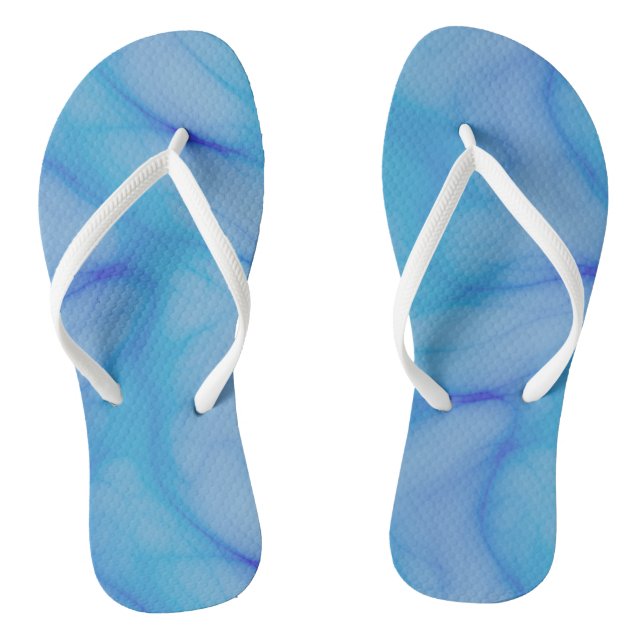 Chanclas abstracto azul (Plantilla)