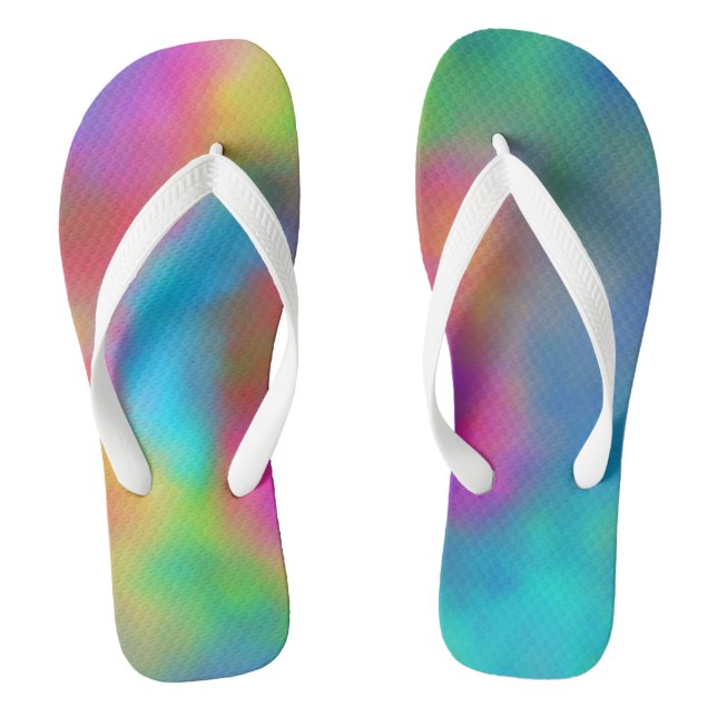 Chanclas Abstracto Colorido (Plantilla)