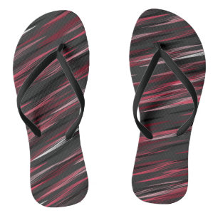 Chanclas Abstracto Rosa Gris y Blanco