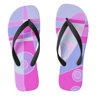 Chanclas Abstracto Surfing Hot Pink Purple