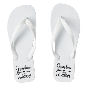 Chanclas Abuela de Groom Flip Flops